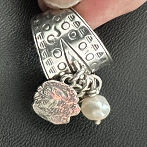 Silpada Cha Cha Ring with Pearl and Charm